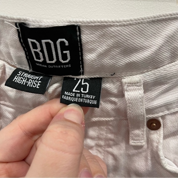 Urban Outfitters BDG Straight High Rise Jeans Button Fly Size 25 - Picture 9 of 10
